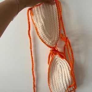Hand made crochet bikini top